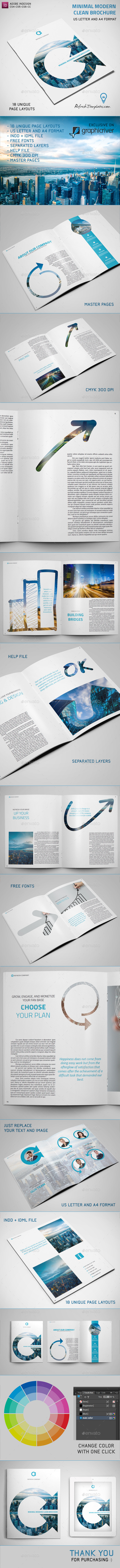 Refresh Clean Brochure - Brochures Print Templates