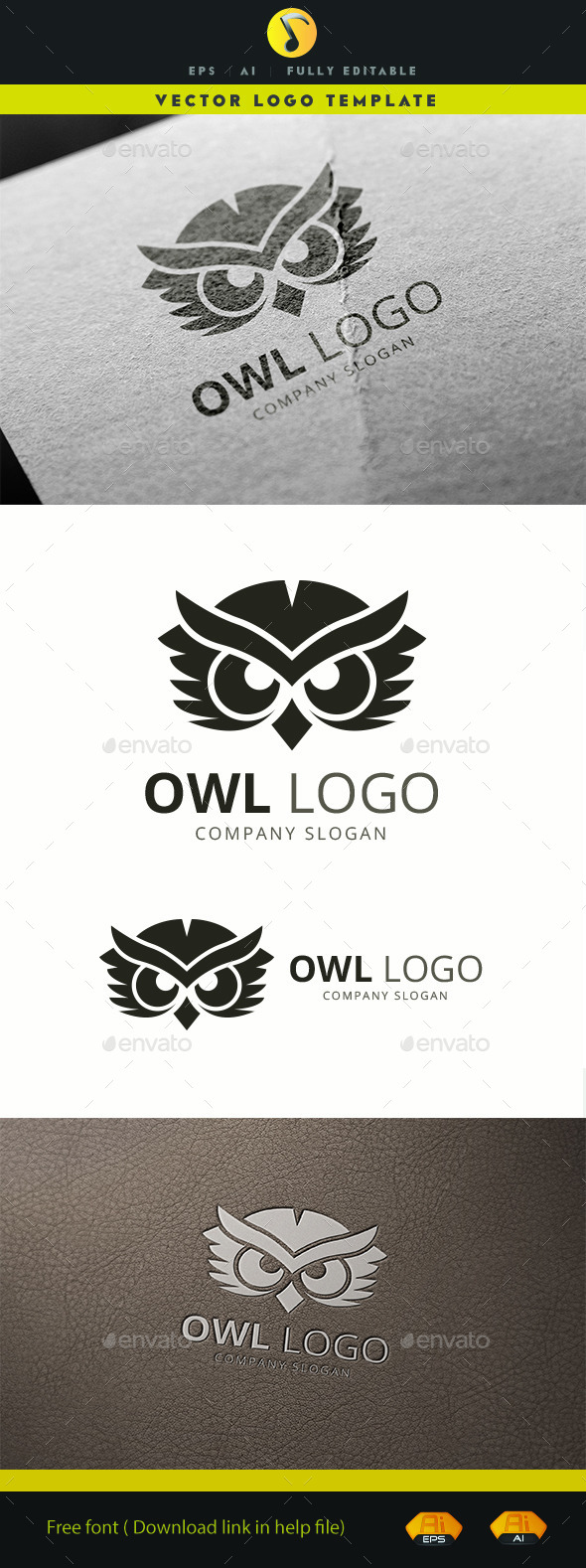 Owl Logo - Animals Logo Templates