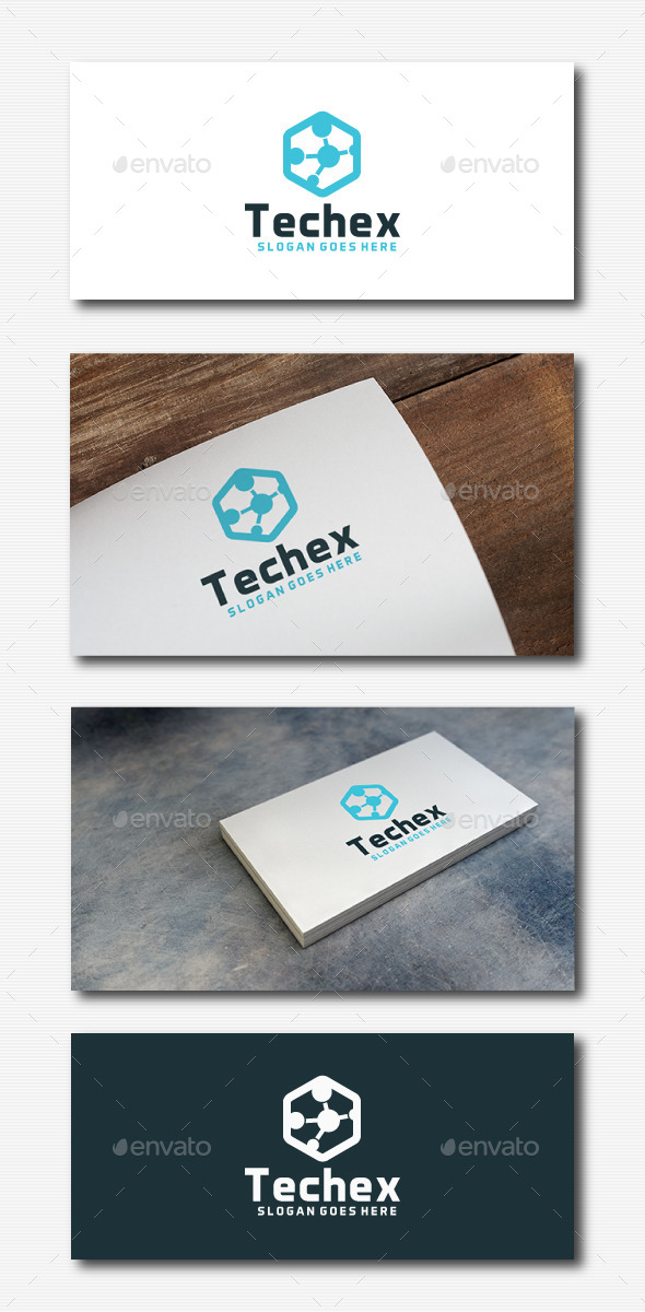 Tech Hexagon Logo - Abstract Logo Templates