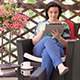 Young Woman Using Tablet Computer Outside 2 - VideoHive Item for Sale