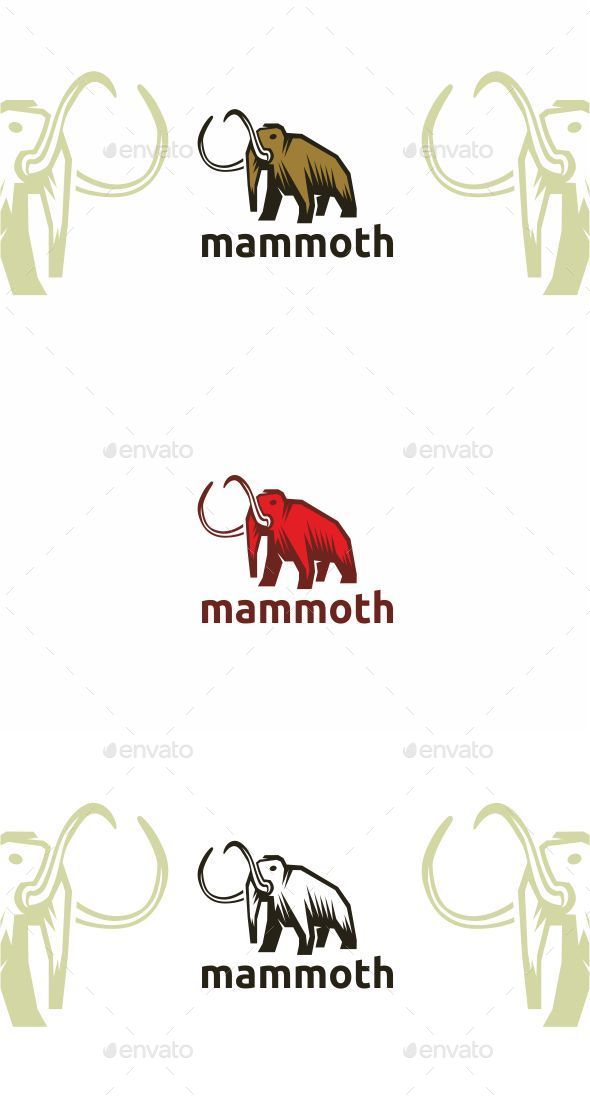 Mammoth - Animals Logo Templates