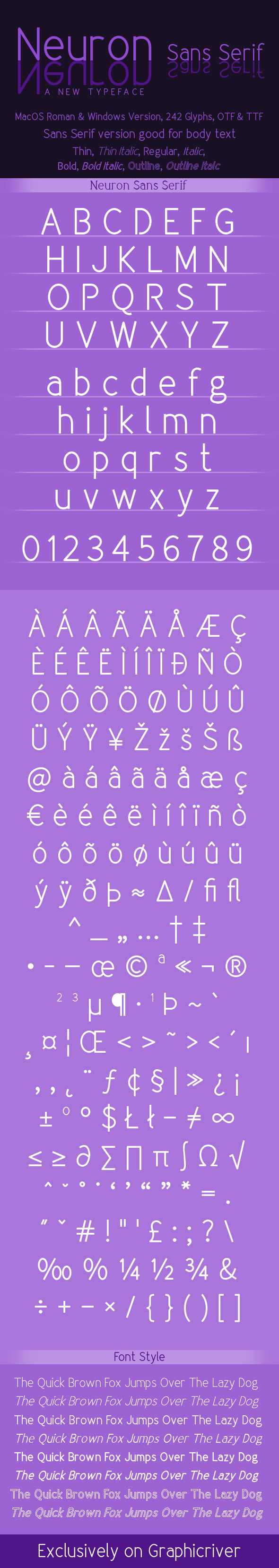 Neuron Sans-Serif Family - Sans-Serif Fonts