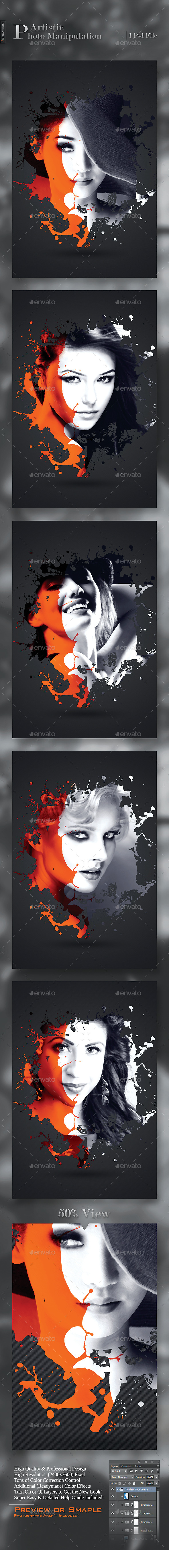 Artistic Photo Manipulation - Photo Templates Graphics