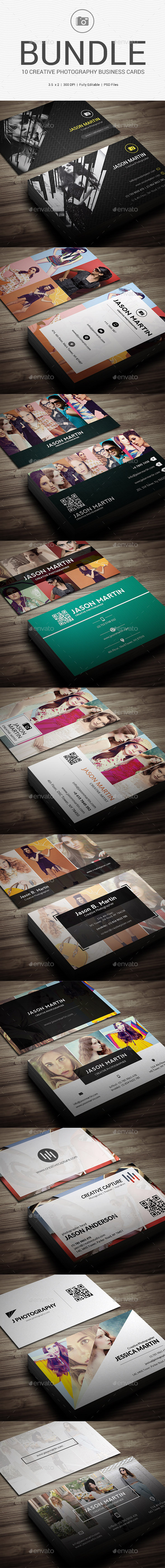 Bundle - Photography Business Cards - 112 - Creative Business Cards