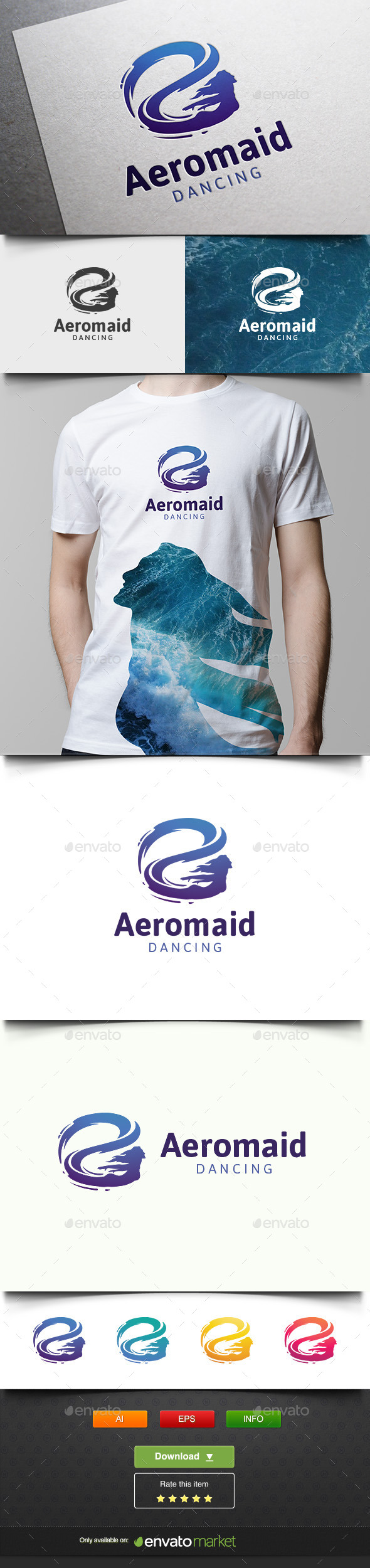 Aeromaid - Humans Logo Templates