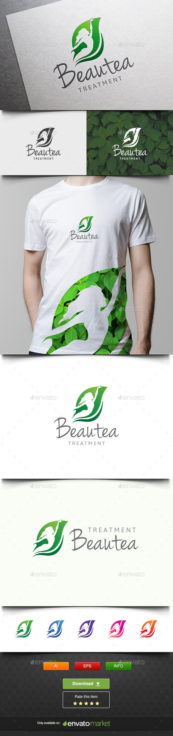 Beauty Treatment - Nature Logo Templates