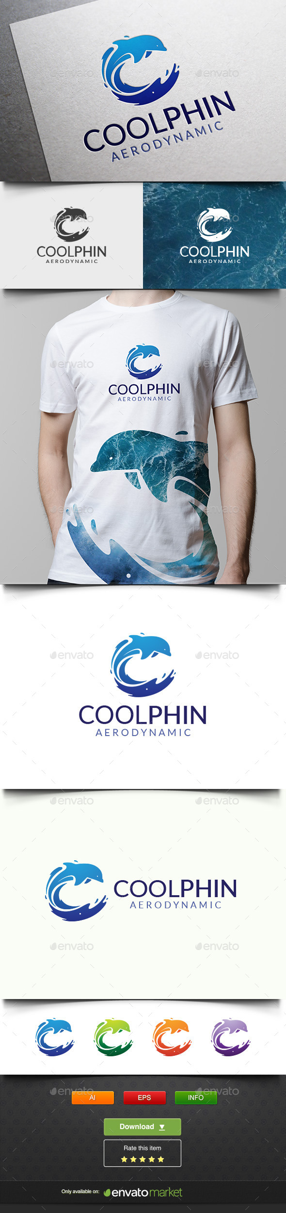 Coolphin - Animals Logo Templates