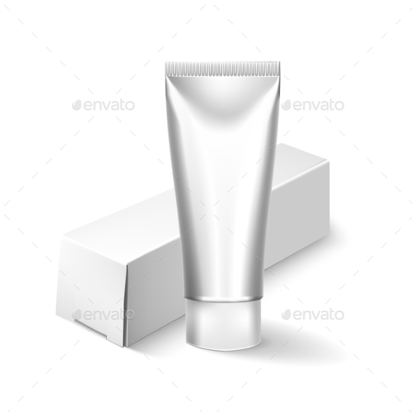 Blank Cosmetics Packages, Tube Template - Objects Vectors