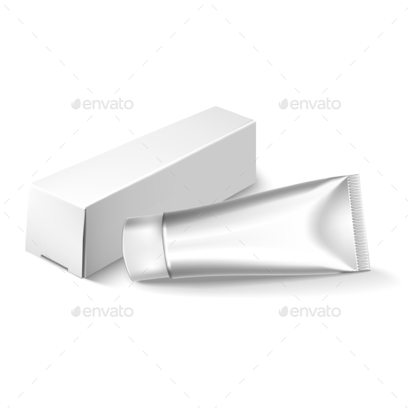 Blank Cosmetics Packages, Tube Template - Objects Vectors