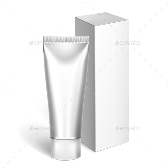 Blank Cosmetics Packages, Tube Template - Objects Vectors