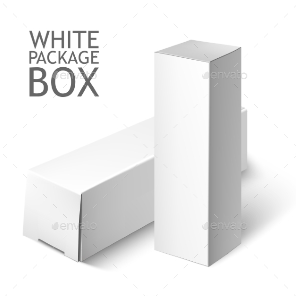 Set Of White Package Box. Mockup Template by Sabelskaya ...