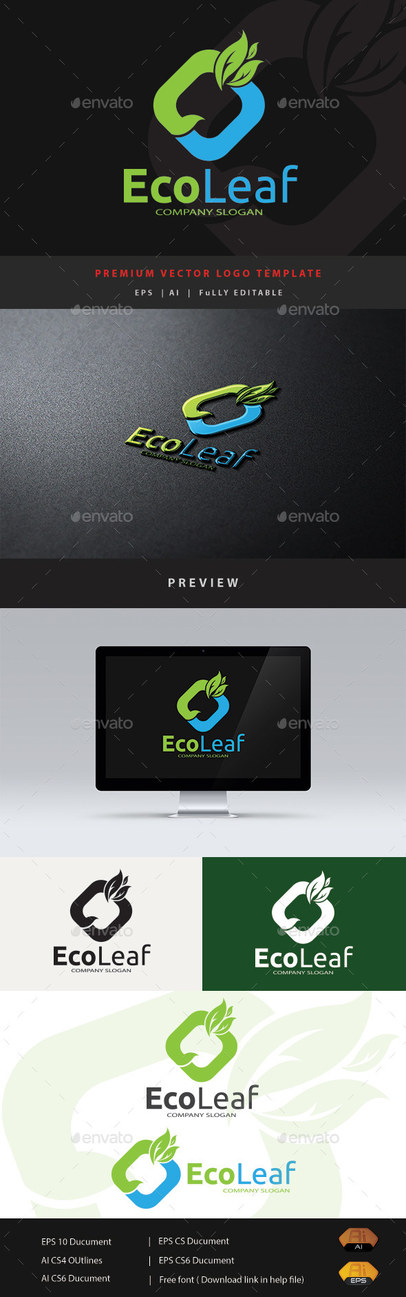 Eco Leaf - Nature Logo Templates