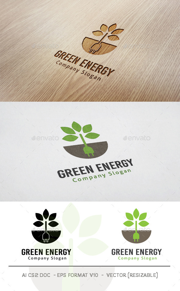 Green Energy Logo - Symbols Logo Templates