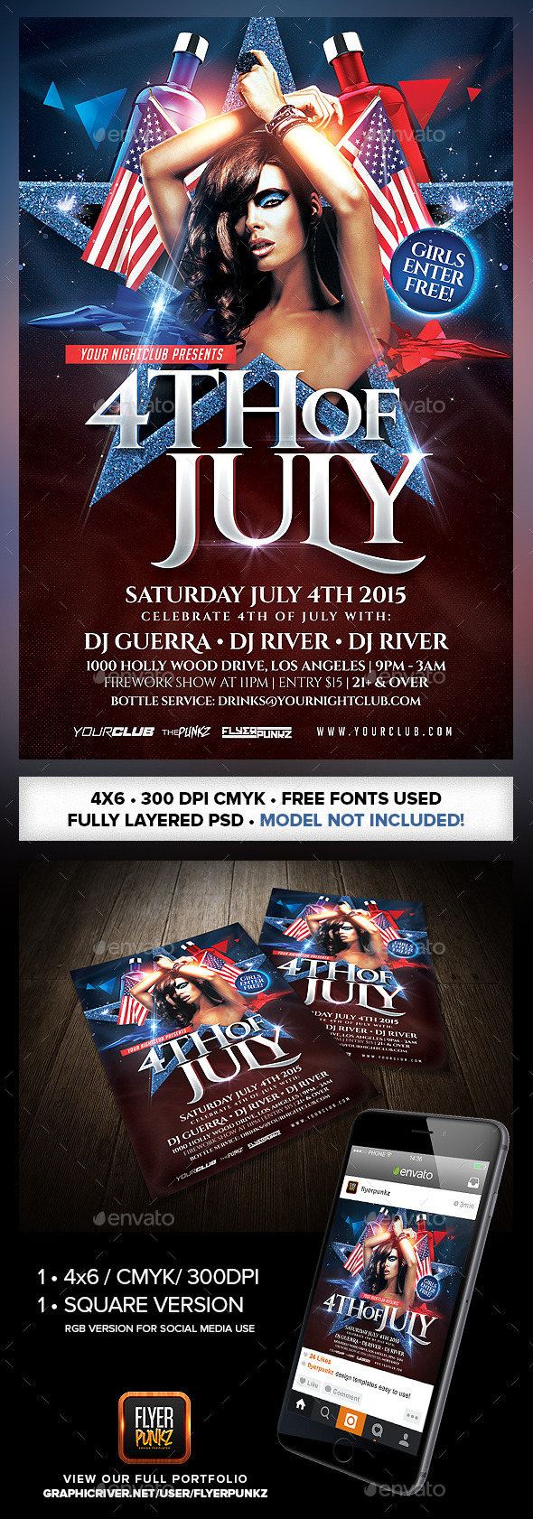 4th of July Party Night - Holidays Events