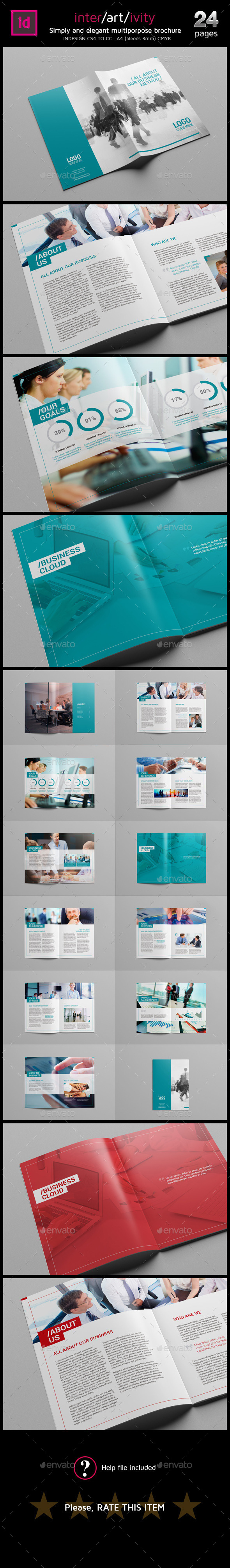 Clean A4 multipurpose brochure - Brochures Print Templates