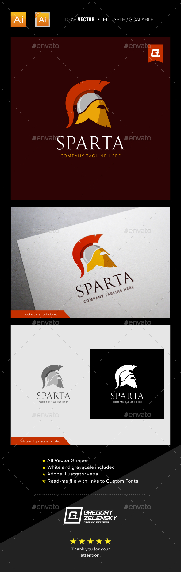 Sparta Logo Template - Humans Logo Templates