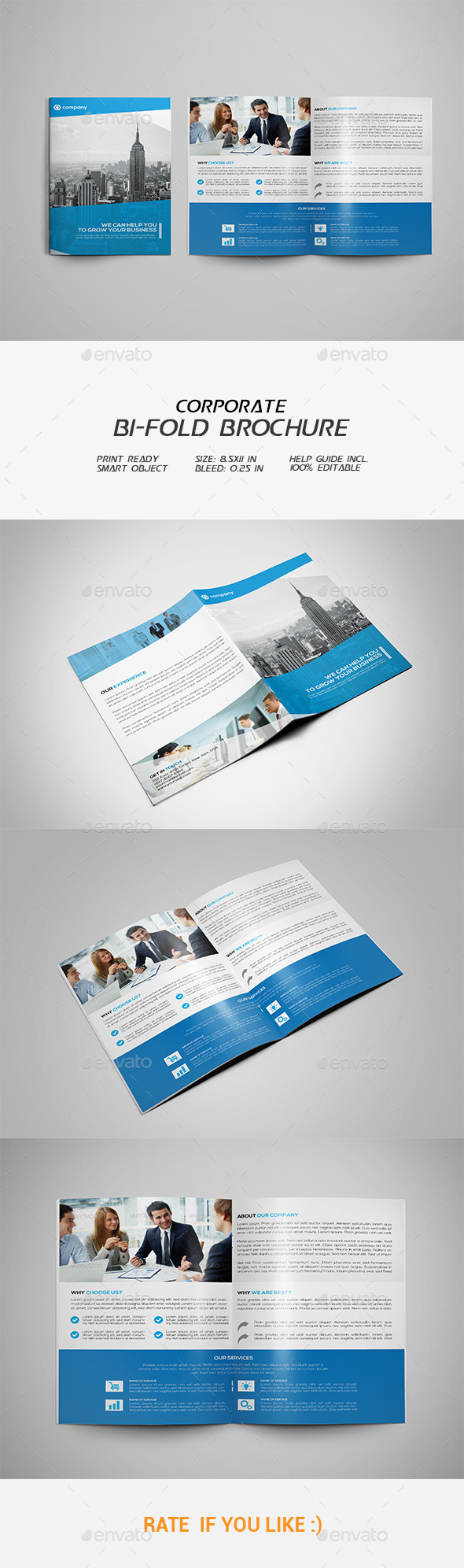 Corporate Bi-fold Brochure - Corporate Brochures