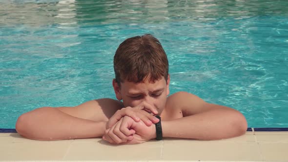 Teen in Swimming Pool alt