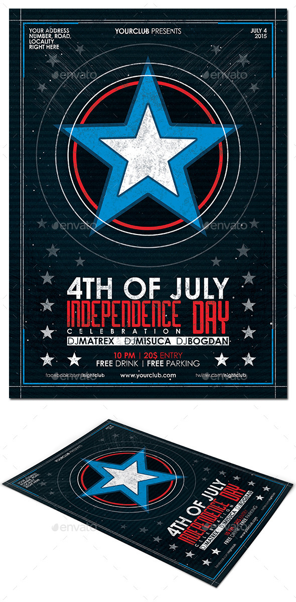 4th of July Flyer Poster - Events Flyers
