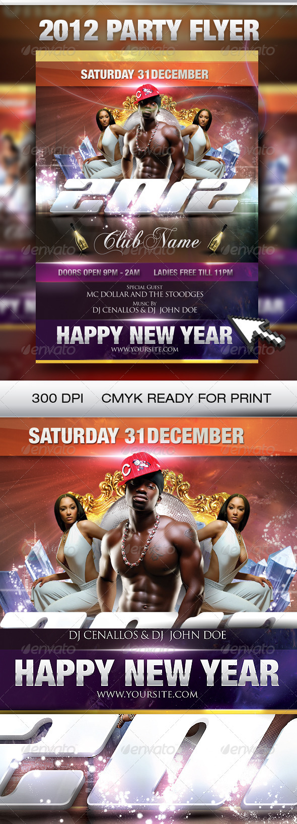 New year Part Flyer - Clubs & Parties Events
