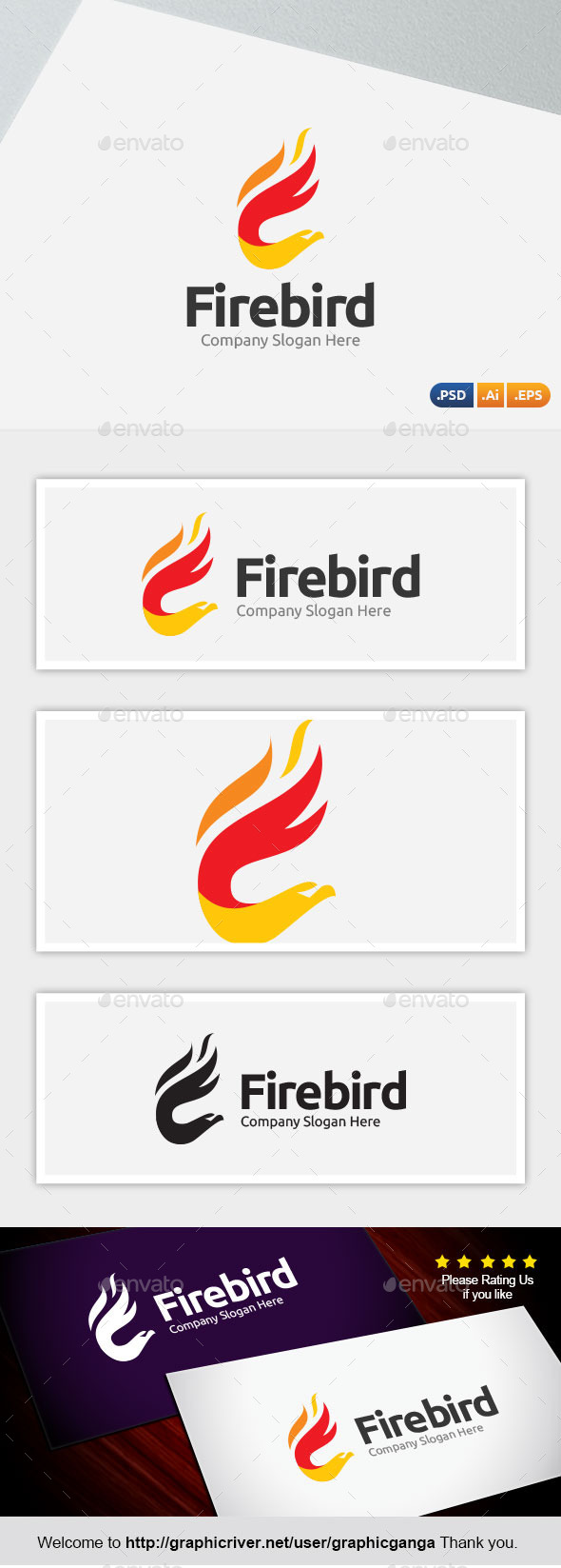 Fire bird - Abstract Logo Templates
