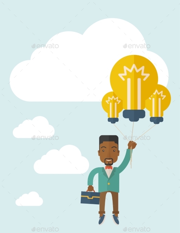 Businessman Carrying a Briefcase - Concepts Business