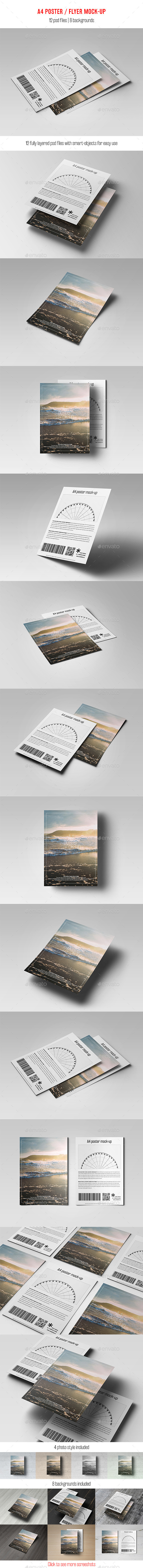 A4 Poster / Flyer Mock-Up - Posters Print