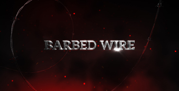 Barbed Wire Title - VideoHive 11800316