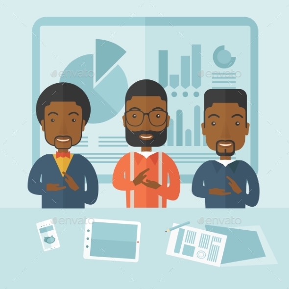 Three Speakers Clapping their Hands - Concepts Business