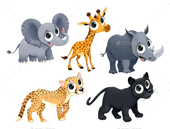 African Animals - Animals Characters