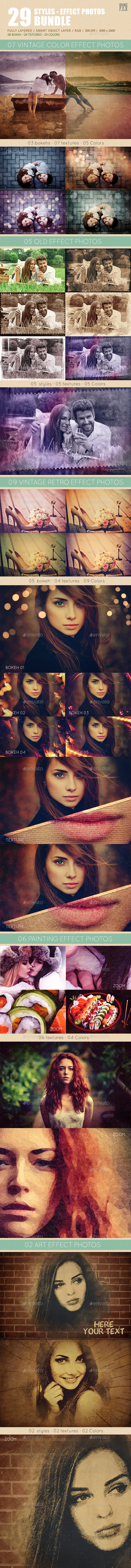29 effect photos bundle - Artistic Photo Templates