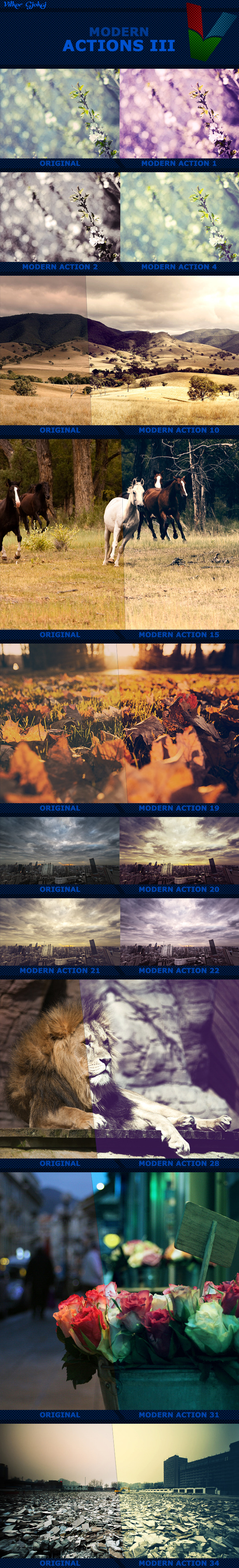 Modern Photoshop Actions III - Photo Effects Actions