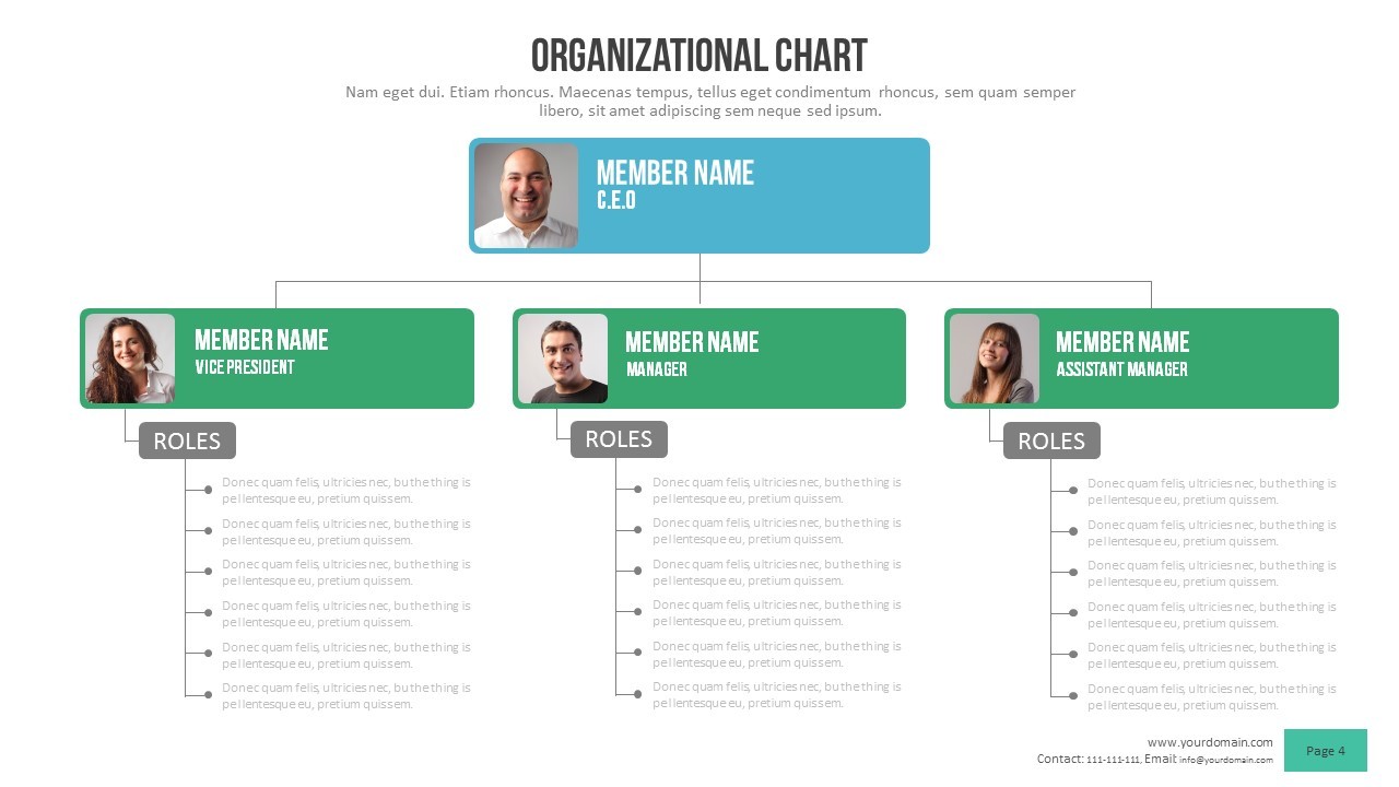 Organizational Chart Power Point Presentation by rasignature | GraphicRiver