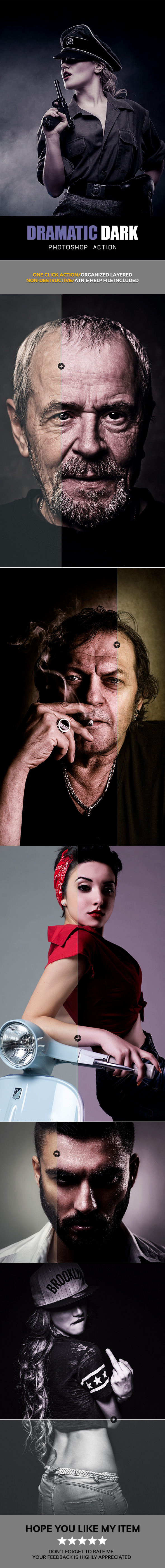 Dramatic Dark Photoshop Action - Photo Effects Actions