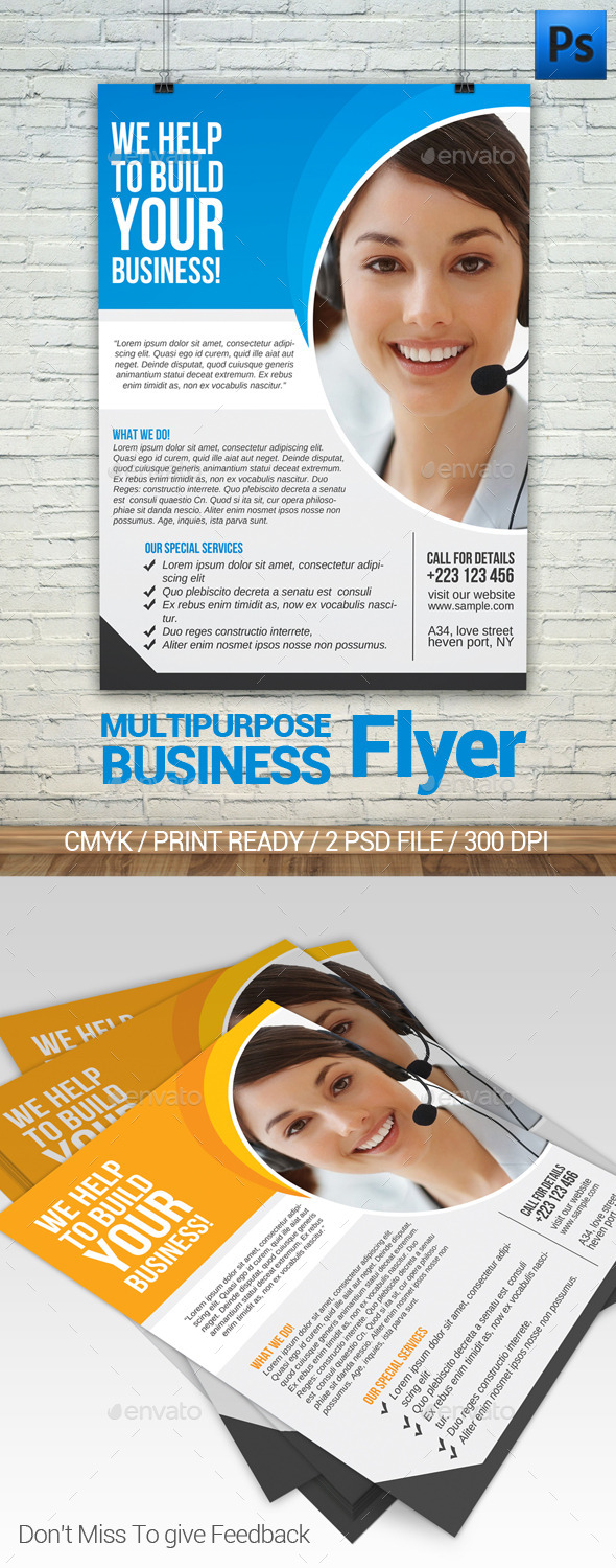 Multipurpose Business Flyer - Flyers Print Templates