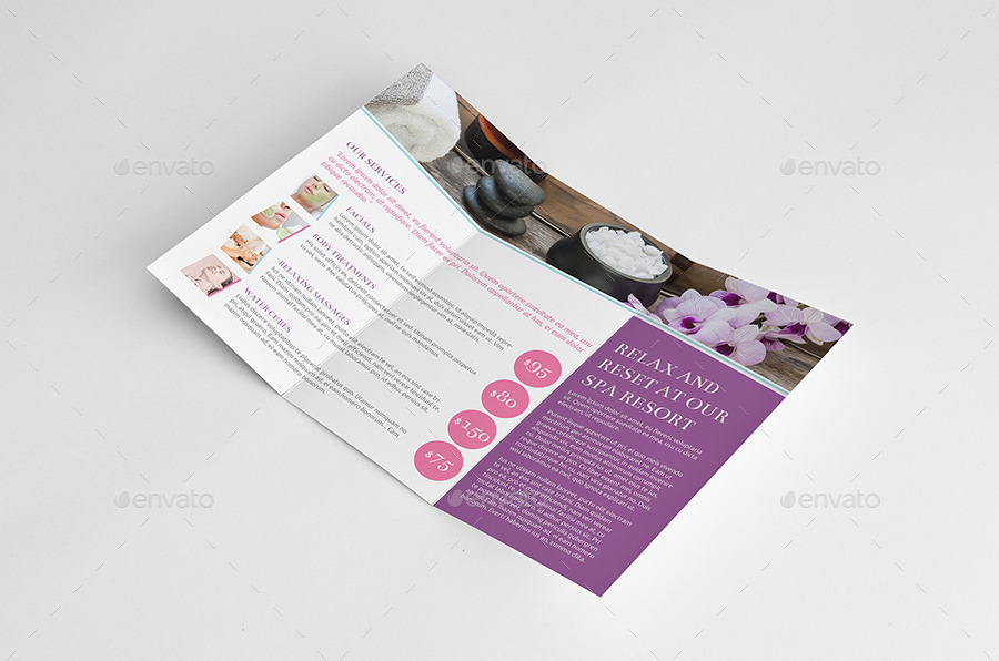 Spa Wellness A4 / Letter Trifold, Print Templates | GraphicRiver