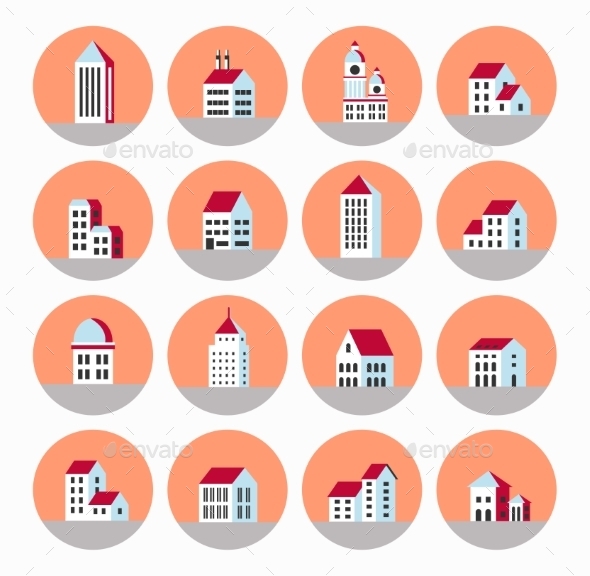 Flat City - Buildings Objects