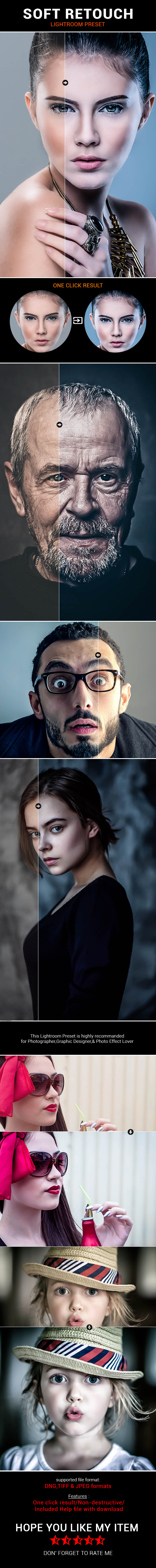 Soft Retouch Lightroom Preset - Portrait Lightroom Presets
