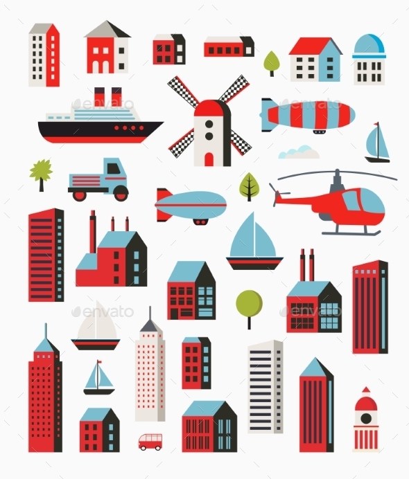 Print - Buildings Objects