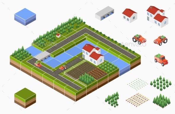 Isometric Landscape - Landscapes Nature