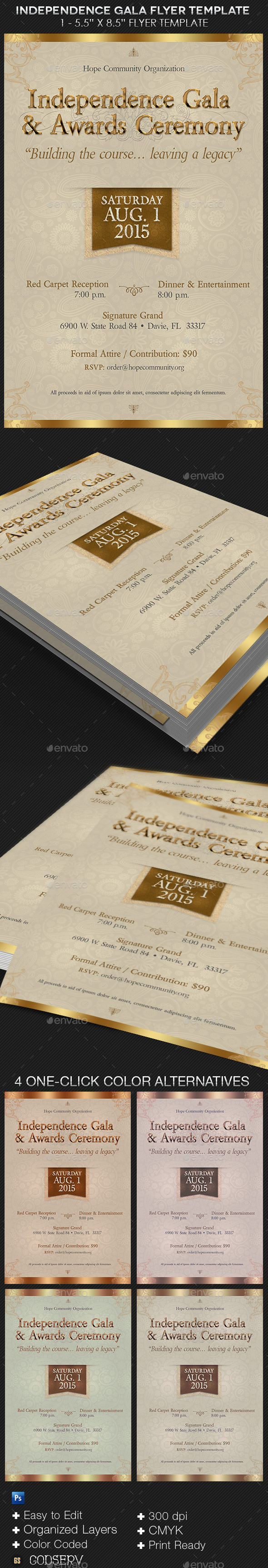 Independence Gala Flyer Template - Events Flyers