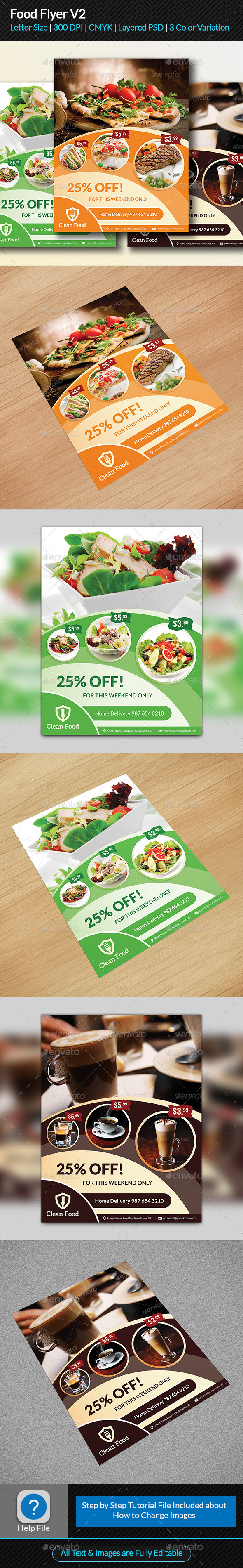 Food Flyer V2 - Restaurant Flyers