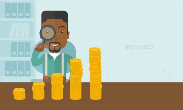 Man Looking at His Growing Business - Concepts Business