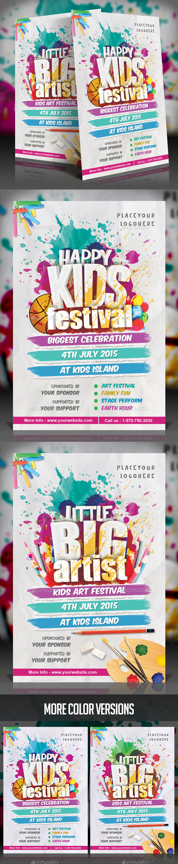 Kids Festival Flyer - Events Flyers