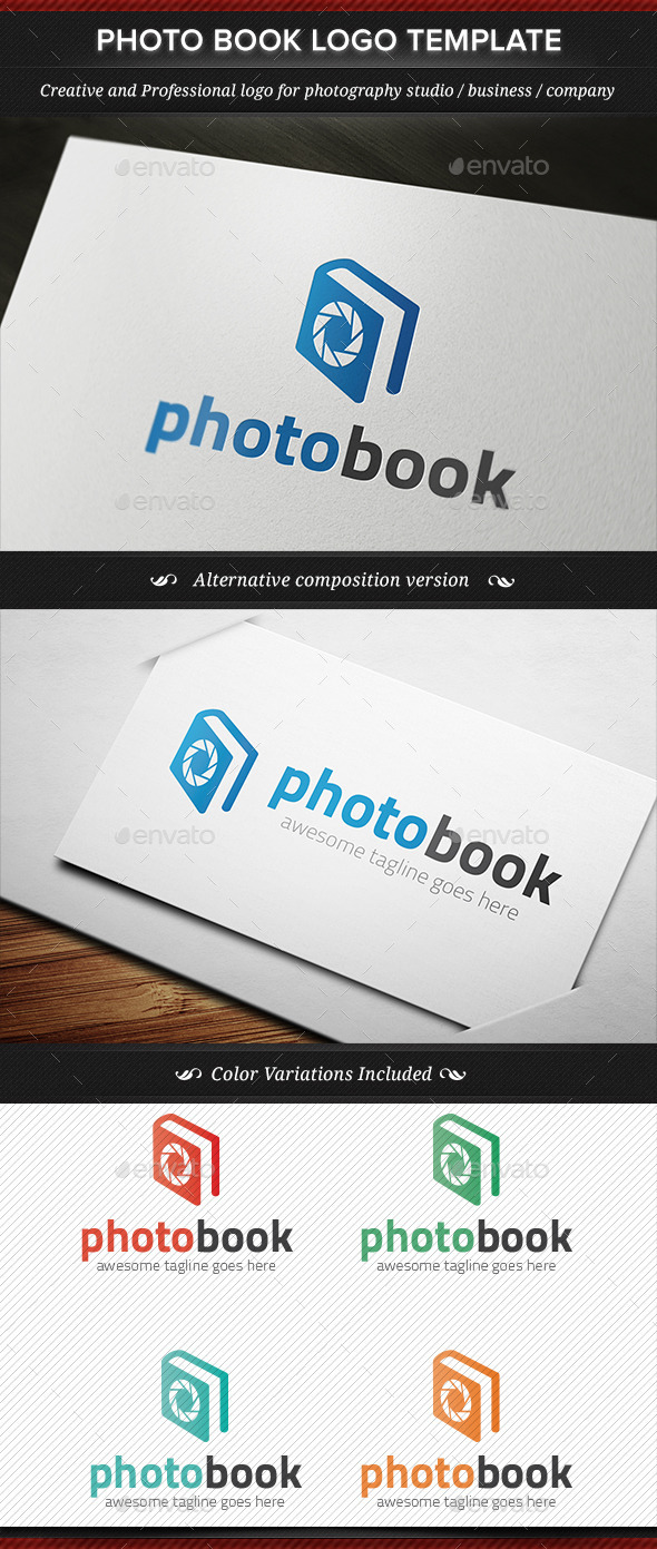 Photo Book Photography Logo Template - Objects Logo Templates