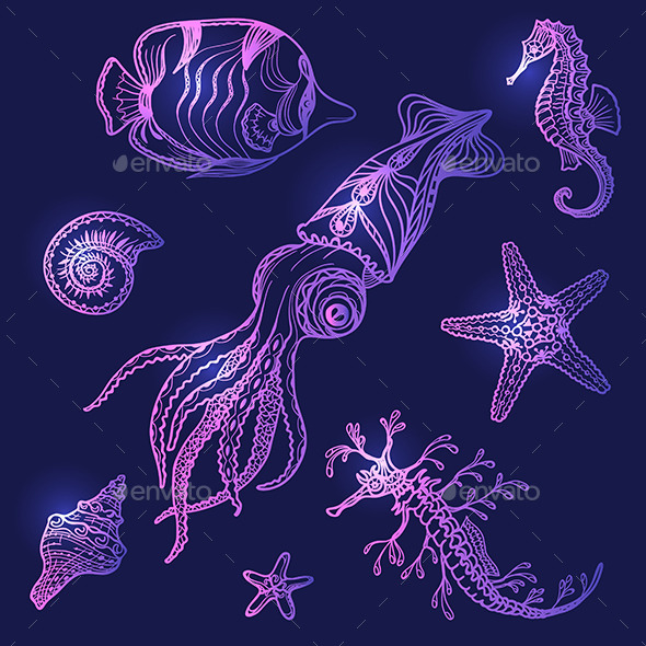 Underwater Life Set - Miscellaneous Characters