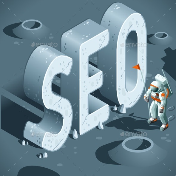 Isometric SEO Discovery - Buildings Objects