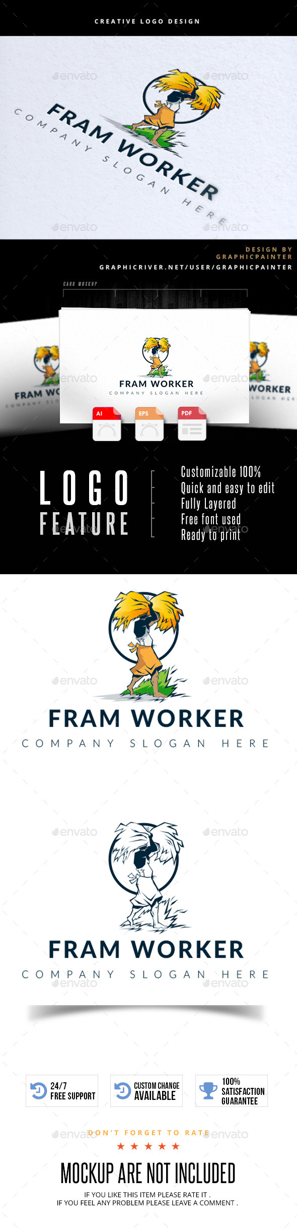 Fram Worker - Logo Templates