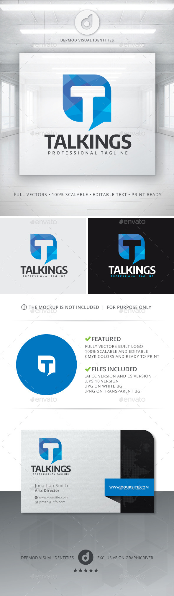 Talkings Logo - Letters Logo Templates