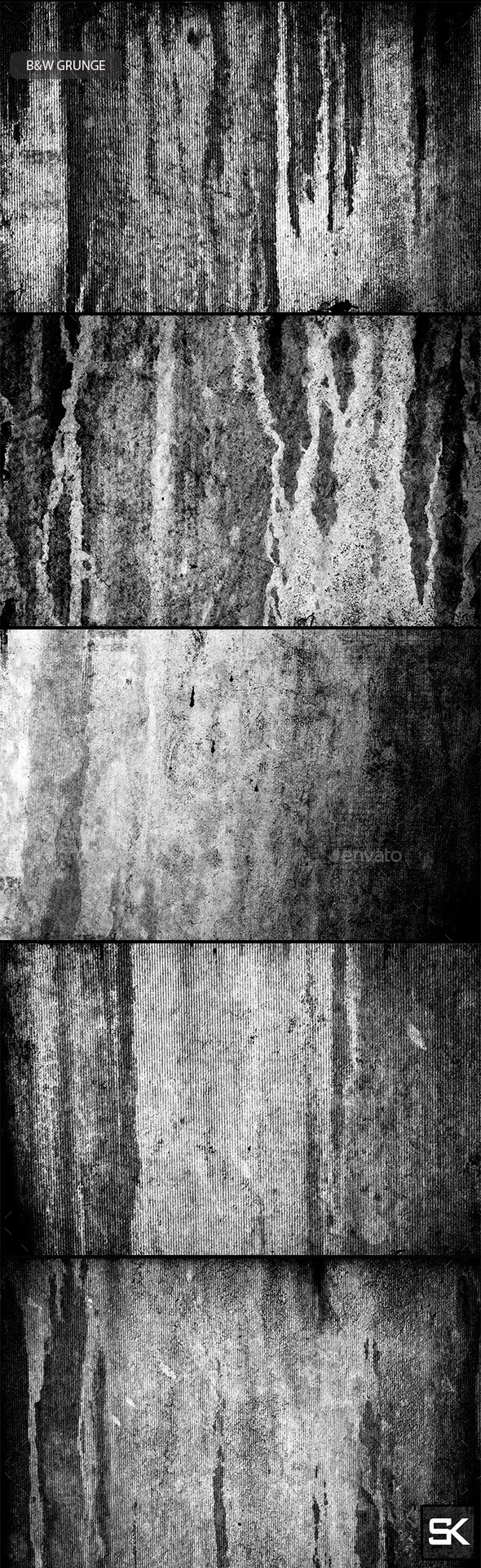 B&W Grunge.2 - Industrial / Grunge Textures